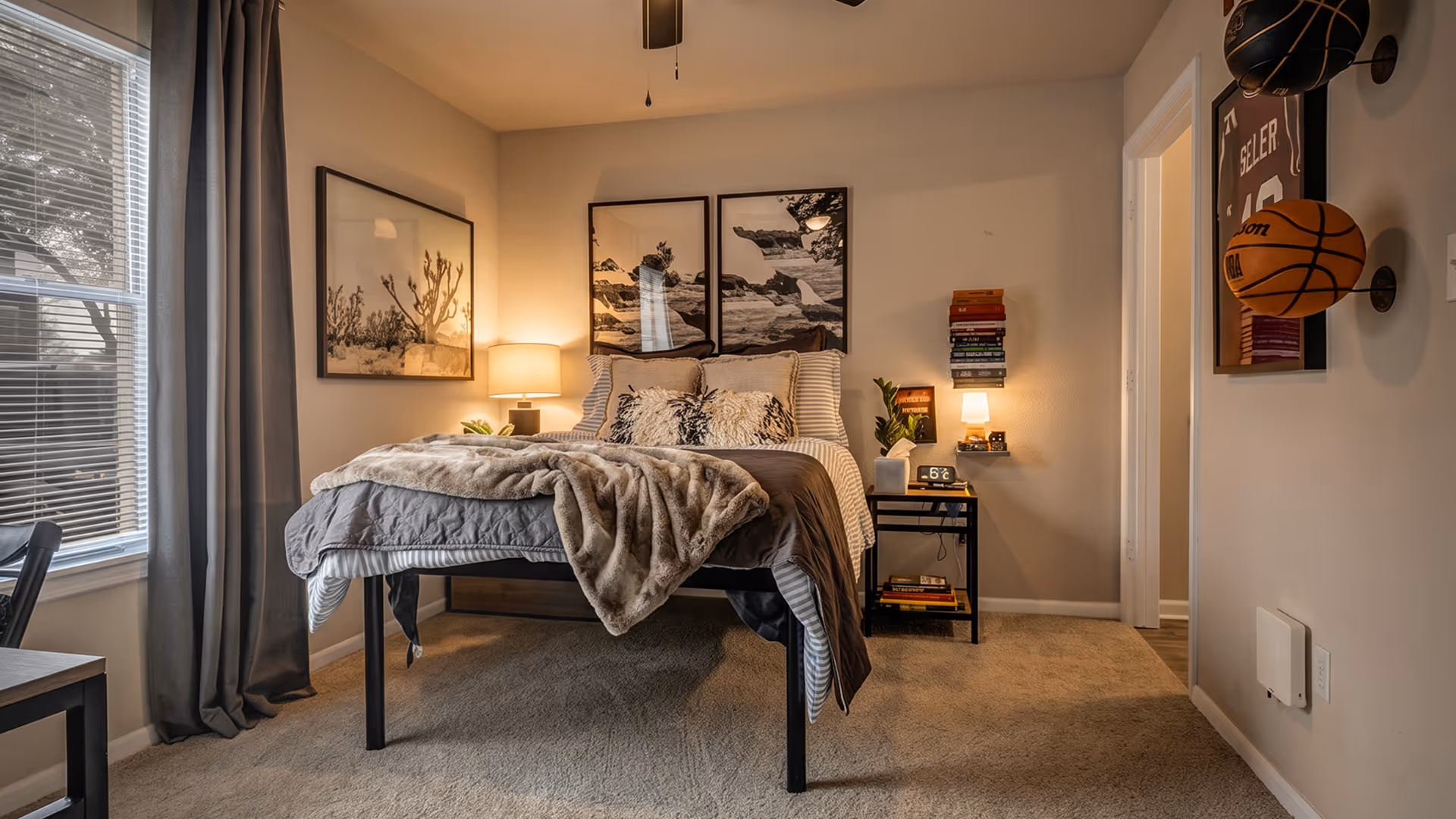 A refined and balanced 3-bedroom layout with brighter interiors, curated details, and comfortable shared spaces designed for a calmer and more elevated student living experience.